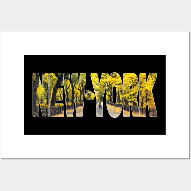 NEW YORK - New York USA The Mall Fall Wall Art by TouristMerch